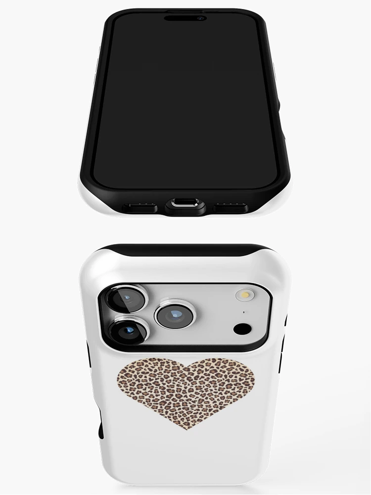 Thumbnail 3 of 4, iPhone Case, Heart In Leopard Pattern designed and sold by Designfs.