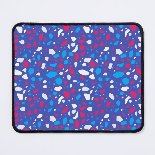 Item preview, Blue White Red Splatter Abstract Modern Contemporary designed and sold by VioletsnPansies.
