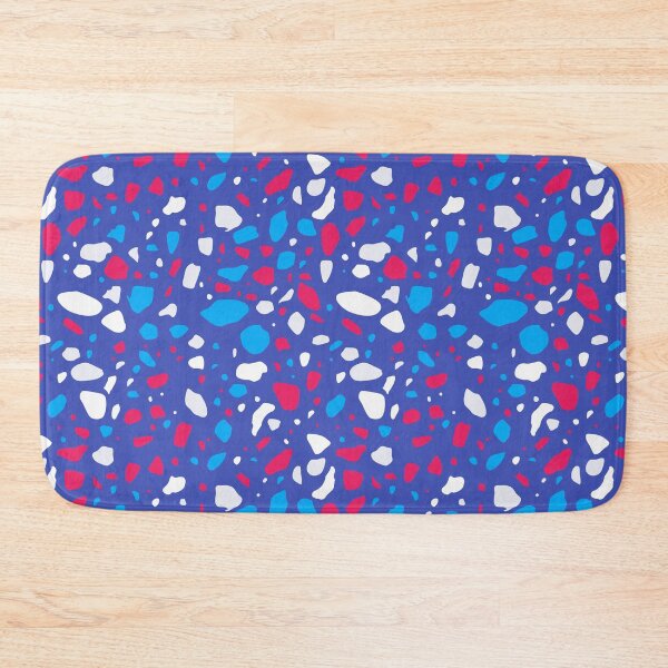 Item preview, Blue White Red Splatter Abstract Modern Contemporary  designed and sold by VioletsnPansies.