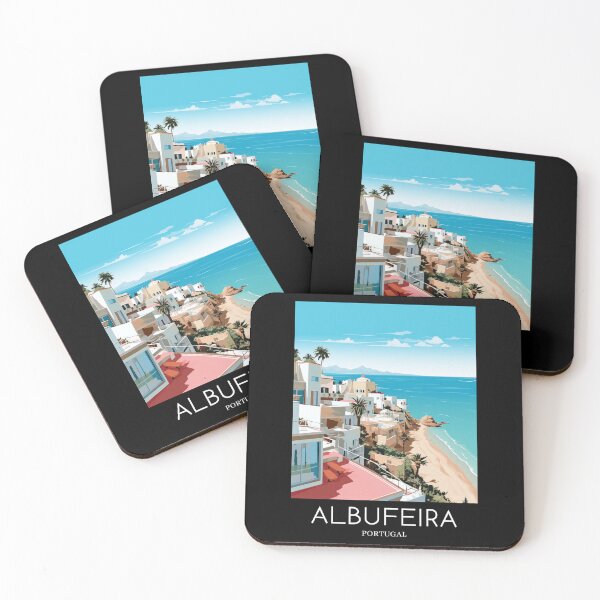 Item preview, A Pop Art Travel Print of Albufeira - Portugal designed and sold by StudioRedKoala.
