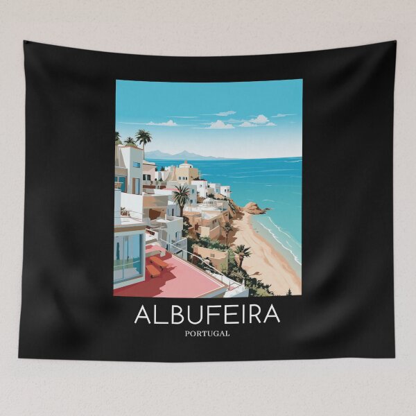 Item preview, A Pop Art Travel Print of Albufeira - Portugal designed and sold by StudioRedKoala.