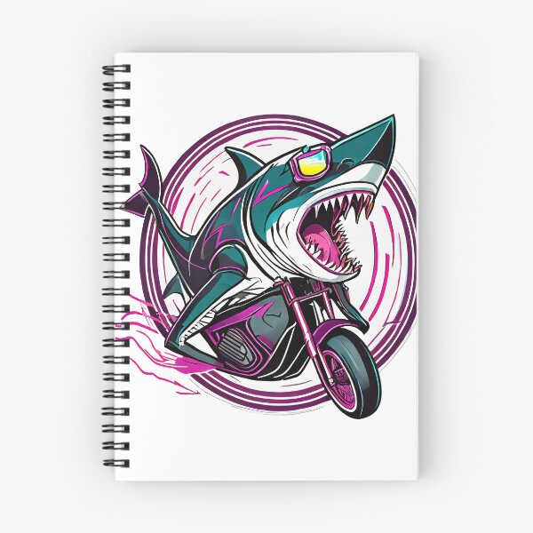 Item preview, Shark on a Motorcycle designed and sold by BADESIGNZZ.