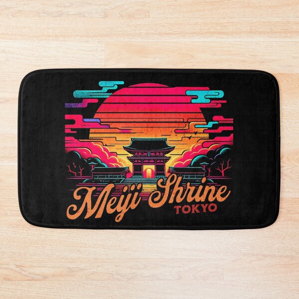 Item preview, Meiji Shrine Tokyo Sunset Graffiti Design designed and sold by RedDesignSyc.