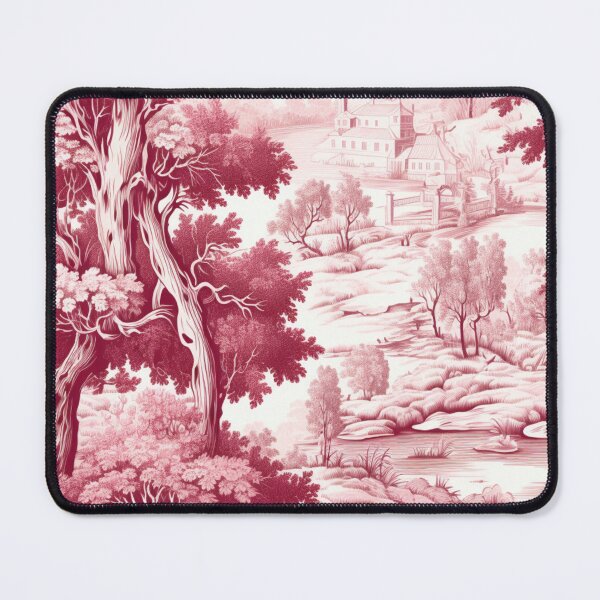 Item preview, Toile De Jouy Countryside Seamless Pattern in Red designed and sold by EvgeniiaSim.