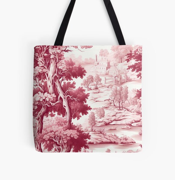 Item preview, Toile De Jouy Countryside Seamless Pattern in Red designed and sold by EvgeniiaSim.