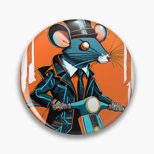 Item preview, Distinguished mouse on a scooter designed and sold by BADESIGNZZ.