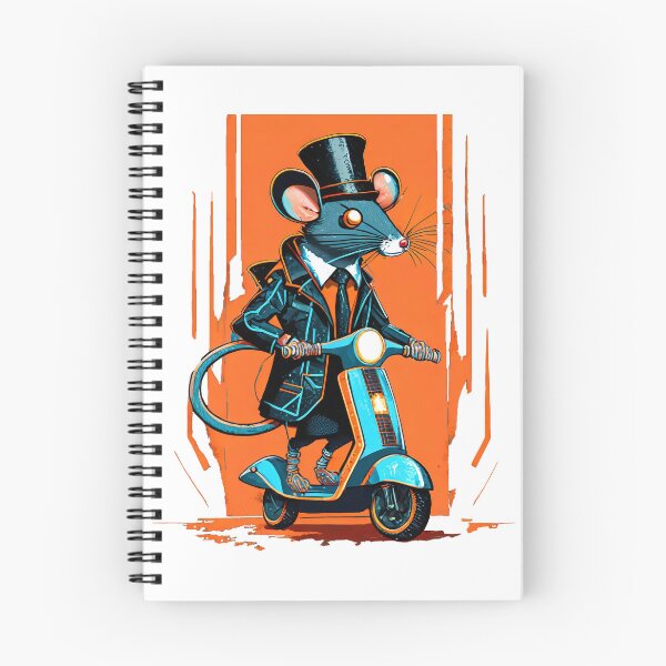 Item preview, Distinguished mouse on a scooter designed and sold by BADESIGNZZ.