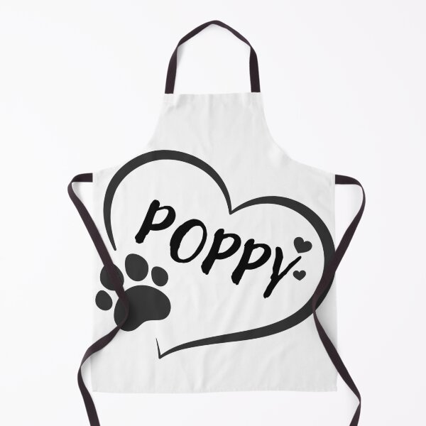 Item preview, Poppy pet dog or cat name in a heart with a paw, great gift for dog or cat owners designed and sold by OCS1337.