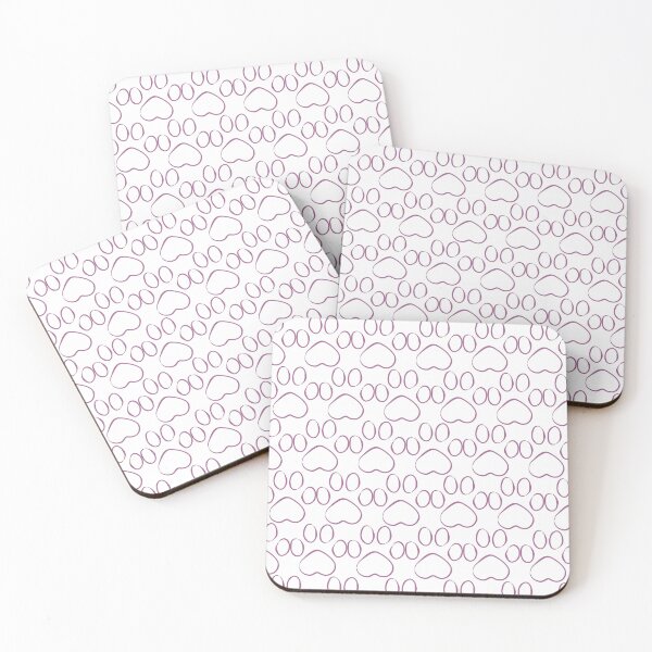 Item preview, Mauve Pawprints designed and sold by MusesCD.