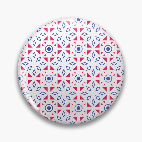 Item preview, Blue White Red Splatter Abstract Modern Contemporary Batik Print Pattern  designed and sold by VioletsnPansies.