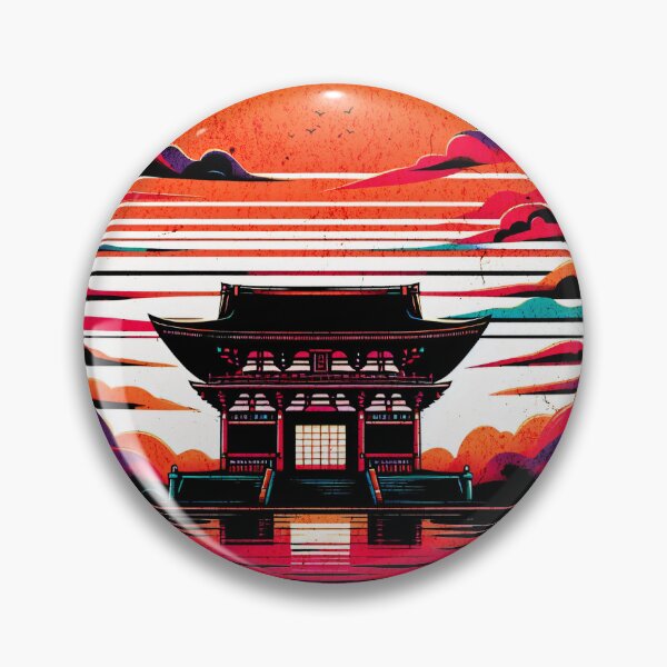 Item preview, Meiji Shrine Tokyo Retro Design designed and sold by RedDesignSyc.