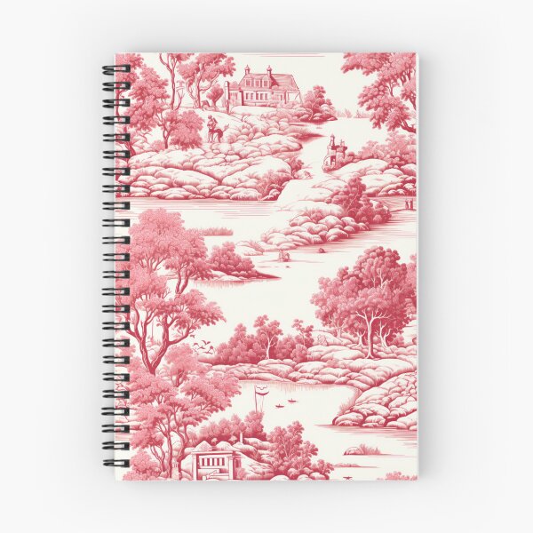 Item preview, Toile De Jouy Countryside Seamless Pattern in Red designed and sold by EvgeniiaSim.