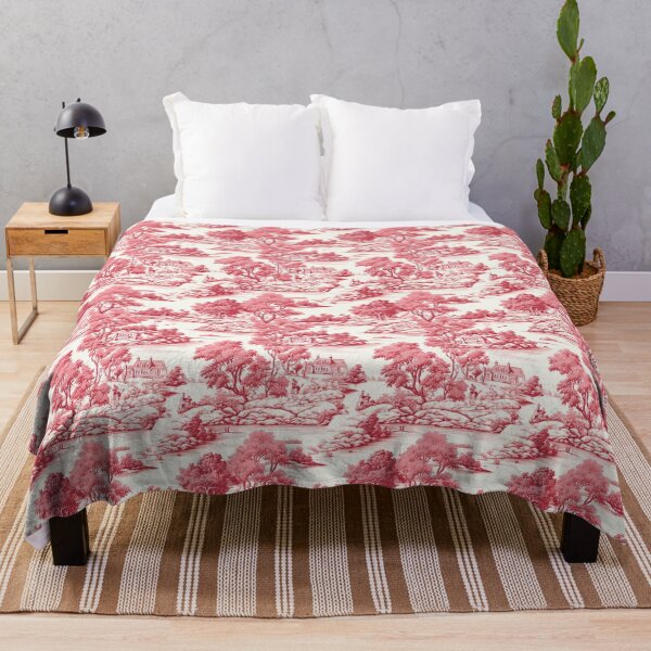 Item preview, Toile De Jouy Countryside Seamless Pattern in Red designed and sold by EvgeniiaSim.