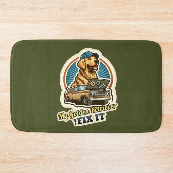 Item preview, Car mechanic Golden Retriever 2 designed and sold by ThisDress.