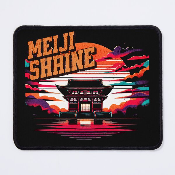 Item preview, Meiji Shrine Tokyo Retro Design designed and sold by RedDesignSyc.
