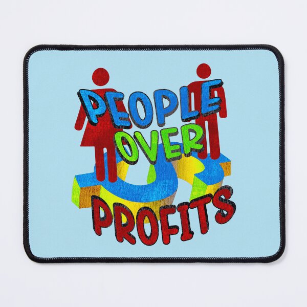 Item preview, People Over Profits (solarized) designed and sold by MKE Rhine Maiden  •  Grumble Services, LLC..
