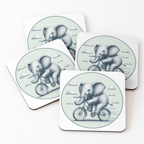 Item preview, An elephant rides a bicycle designed and sold by HoefiTh.