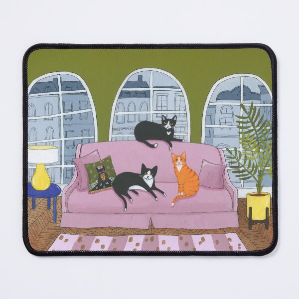 Item preview, The Pink Sofa Cats designed and sold by KilkennyCat Art.