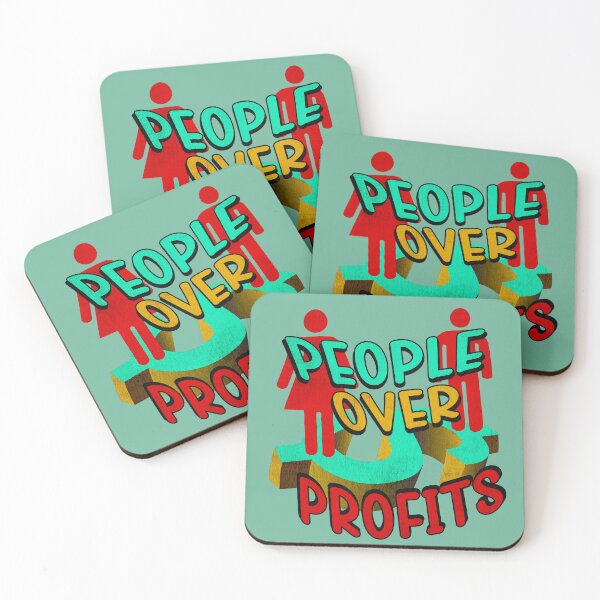 Item preview, People Over Profits designed and sold by MKE Rhine Maiden  •  Grumble Services, LLC..