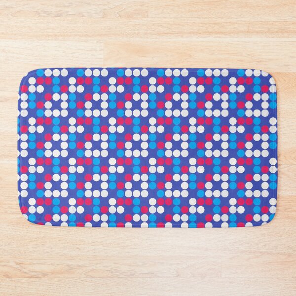 Item preview, Blue White Red Abstract Modern Contemporary Print Pattern  designed and sold by VioletsnPansies.
