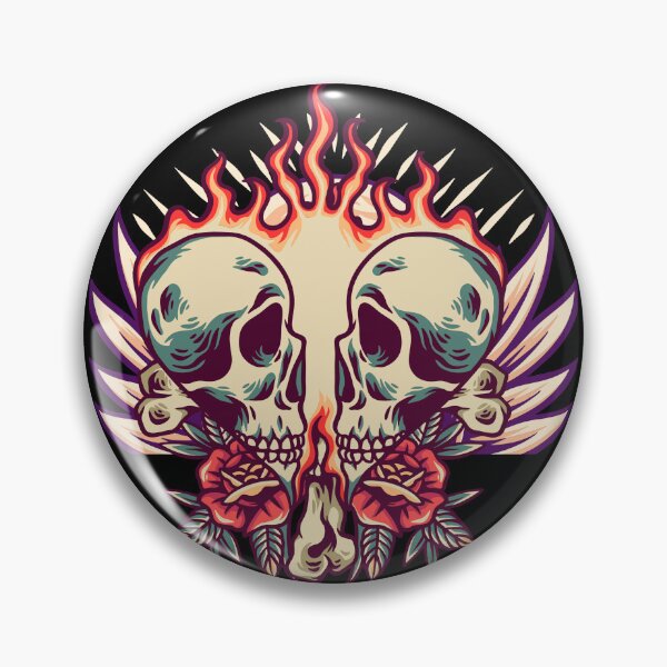 Item preview, Fiery Skulls In Love designed and sold by Boomroom.