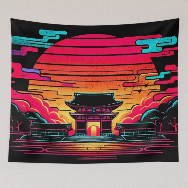Item preview, Meiji Shrine Sunset Graffiti Design designed and sold by RedDesignSyc.