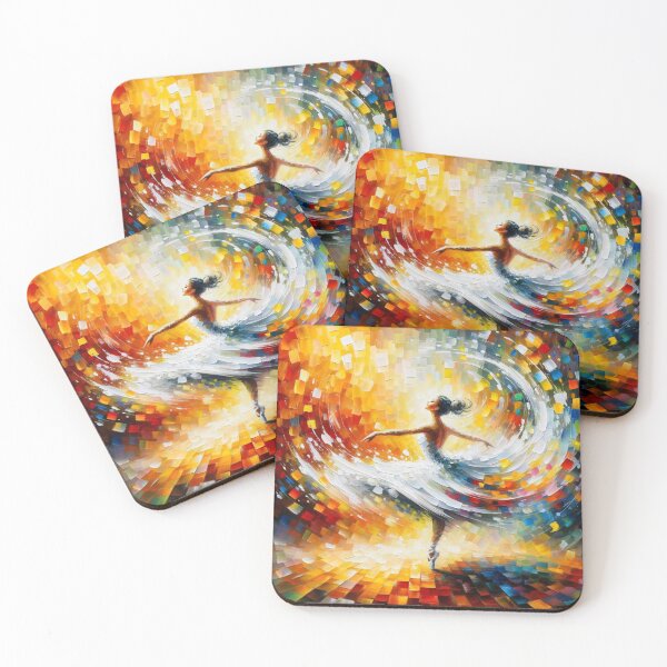 Item preview, Vibrant Whirl - Abstract Dancer Painting designed and sold by BeaconMarketing.