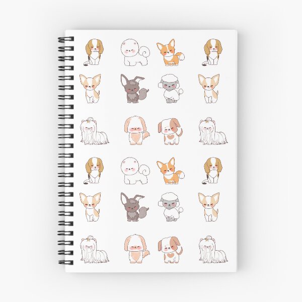 Item preview, little kawaii puppies smiling happy designed and sold by huape.
