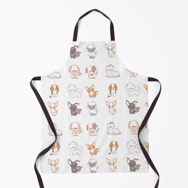 Item preview, little kawaii puppies smiling happy designed and sold by huape.