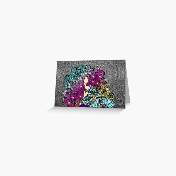 Rainbow Mermaid Greeting Card