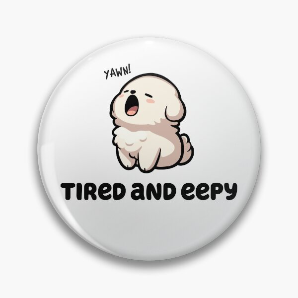Item preview, Adorable Sleepy Dog: Tired and Eepy Baby Talk Trend designed and sold by Maria Garcia.