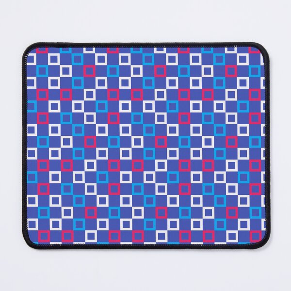 Item preview, Blue White Red Abstract Modern Contemporary Print Pattern designed and sold by VioletsnPansies.