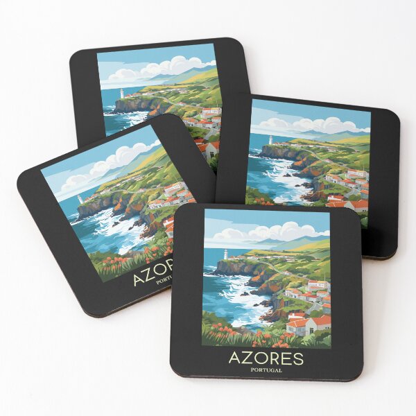 Item preview, A Pop Art Travel Print of Azores - Portugal designed and sold by StudioRedKoala.