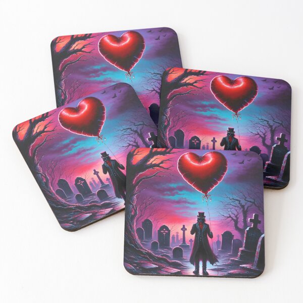 Item preview, Gothic Valentine's Day balloon designed and sold by Truck Stop One.