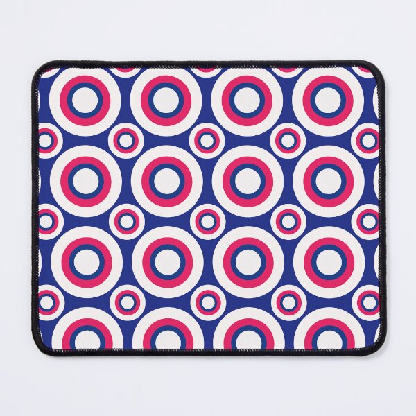 Item preview, Blue White Red Abstract Modern Contemporary Print Pattern  designed and sold by VioletsnPansies.