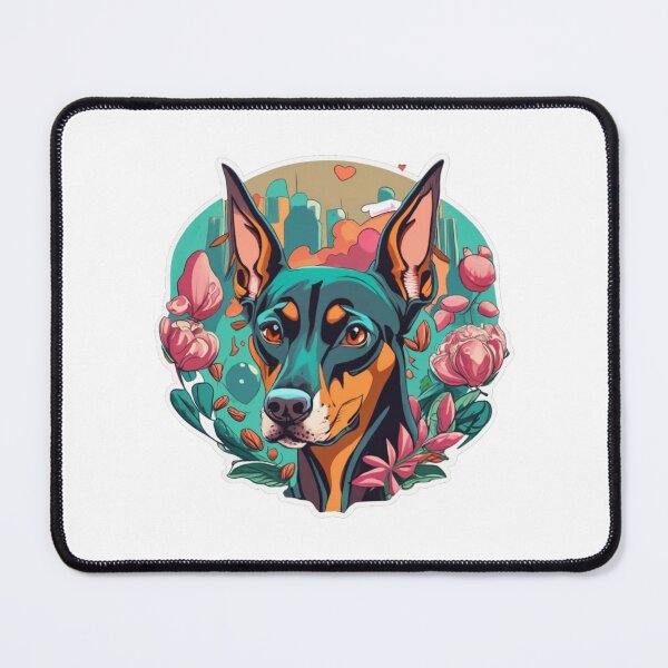 Item preview, Doberman Love Dog On Valentines Day designed and sold by Moad Fahim.