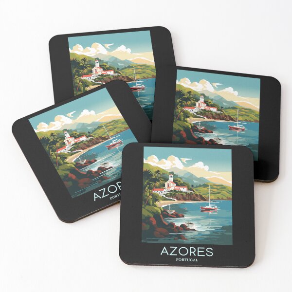 Item preview, A Pop Art Travel Print of Azores - Portugal designed and sold by StudioRedKoala.