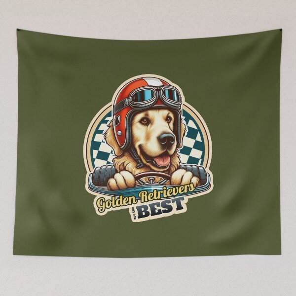 Item preview, Golden Retriever Car Racer 2 designed and sold by ThisDress.