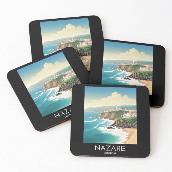 Item preview, A Pop Art Travel Print of Nazare - Portugal designed and sold by StudioRedKoala.