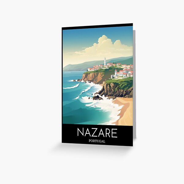 Artikel-Vorschau von A Pop Art Travel Print of Nazare - Portugal, designt und verkauft von StudioRedKoala.