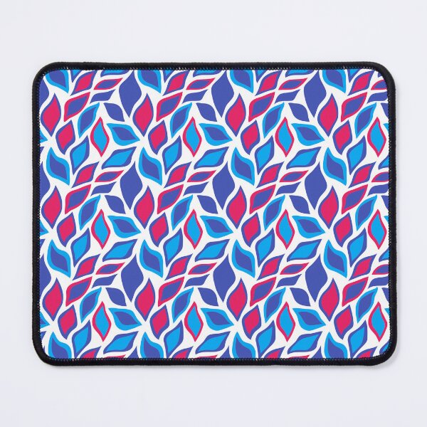 Item preview, Blue White Red Abstract Modern Contemporary Print Pattern designed and sold by VioletsnPansies.