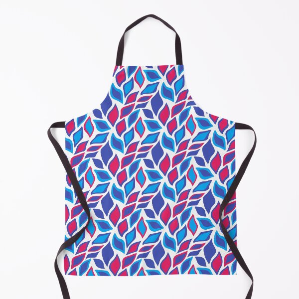 Item preview, Blue White Red Abstract Modern Contemporary Print Pattern  designed and sold by VioletsnPansies.