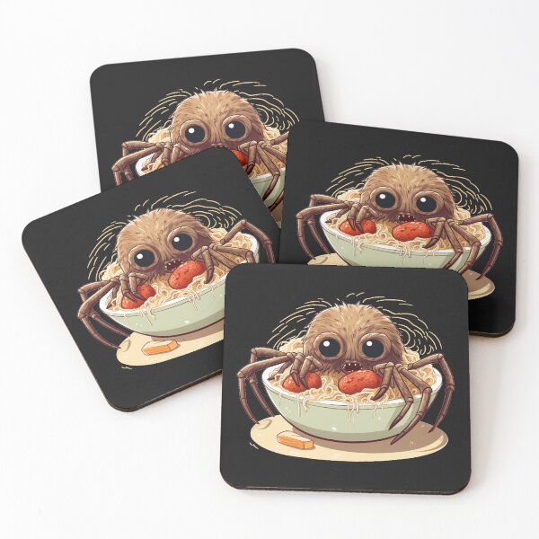 Item preview, Cute Barking Spiders on the ramens  designed and sold by MilkyBerryShop.