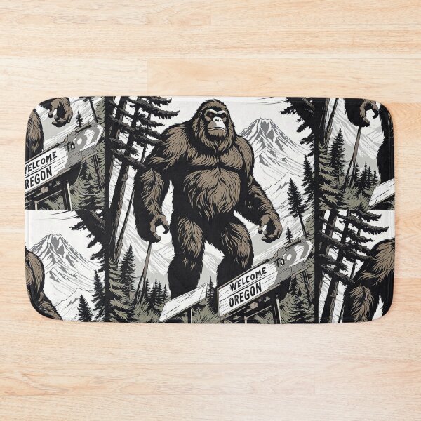 Item preview, Bigfoot - Welcome To Oregon with Mt. Hood designed and sold by WastelandsEdge.
