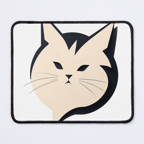 Item preview, Cybercat Head Button designed and sold by Toms Tee.