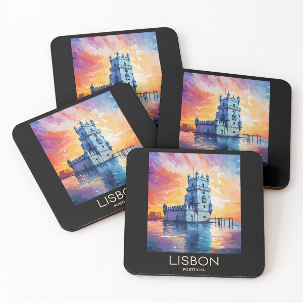 Item preview, A Pop Art Travel Print of Lisbon - Portugal designed and sold by StudioRedKoala.