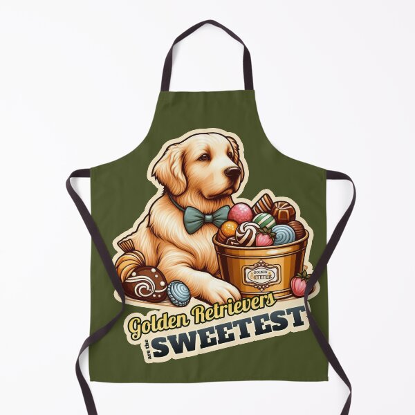 Item preview, Golden Retriever confectioner designed and sold by ThisDress.