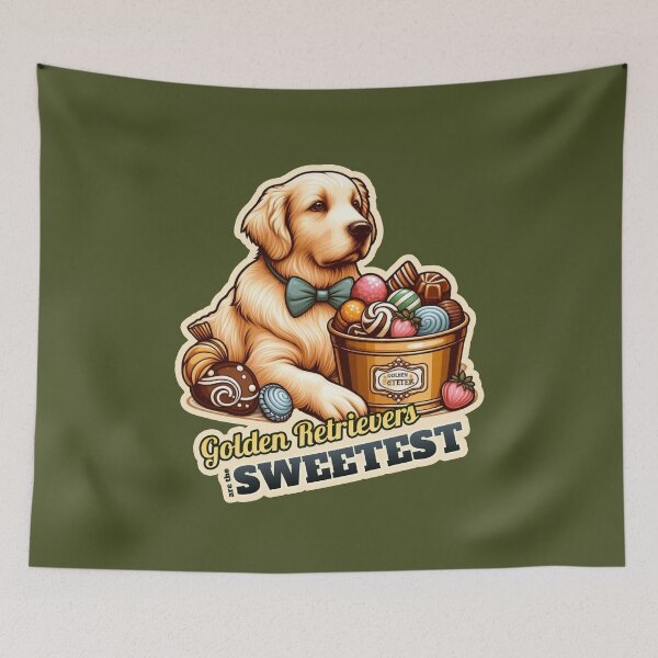 Item preview, Golden Retriever confectioner designed and sold by ThisDress.