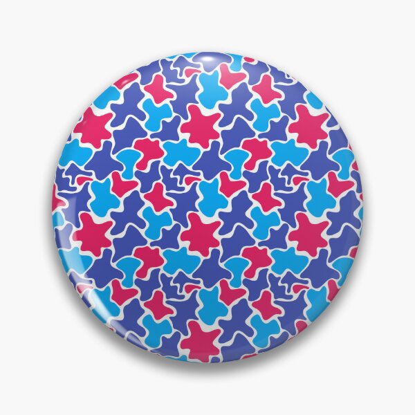 Item preview, Blue White Red Abstract Modern Contemporary Print Pattern  designed and sold by VioletsnPansies.