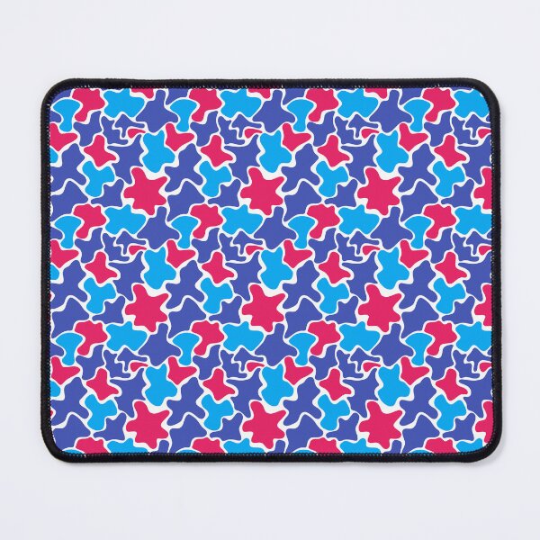 Item preview, Blue White Red Abstract Modern Contemporary Print Pattern  designed and sold by VioletsnPansies.